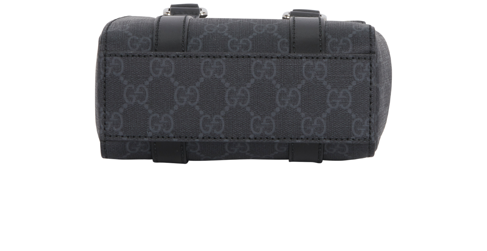 GG Mini Tote Bag, &pound;550, Handbags, Black, Coated Canvas/Leather, Top view